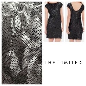 NWT The Limited Black Sequin Dress LBD Size 10